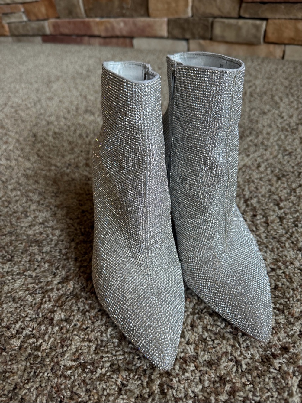 Gianni Bini Sparkle Pointed-Toe Ankle Boots